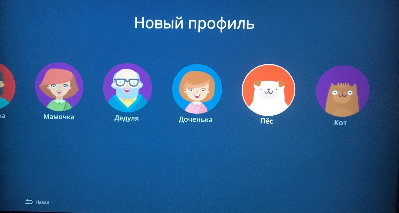 Выбор профиля IPTV Подряд